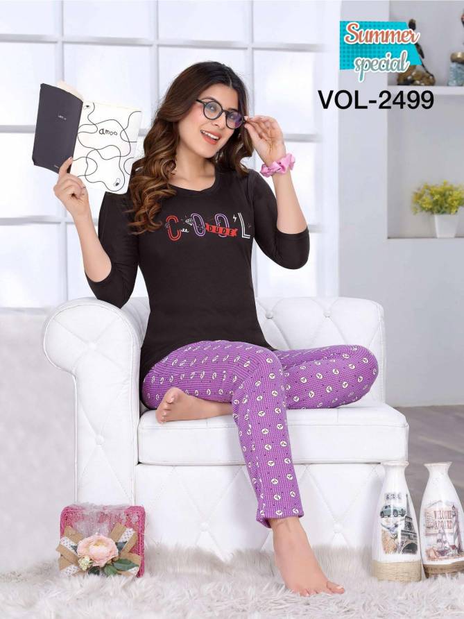 Summer Special 2499 Casual Wear Hosiery Cotton Wholesale Night Suits Collection